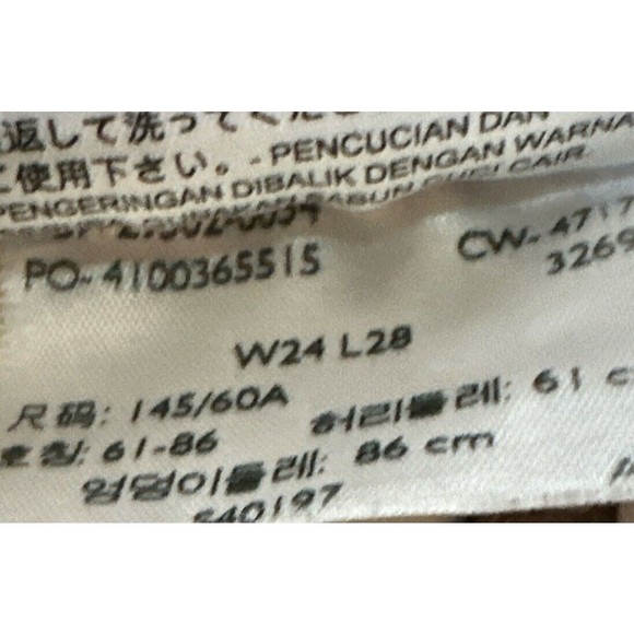 Levi’s 501 Cut Off Shorts Women’s Distressed Button Fly Inseam 3‎ 1/2  Sz 24 EUC - Picture 4 of 5